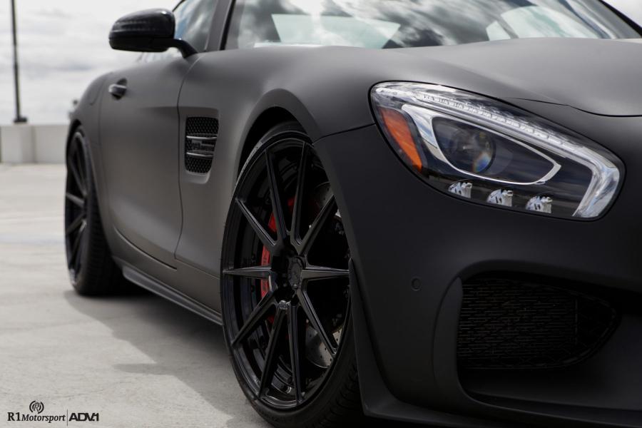Детали экстерьера Mercedes-AMG GT S Matte Black by R1 Motorsport on ADV.1 Wheels (ADV10 M.V2 SL) 2017 года  (фото 4 из 6)